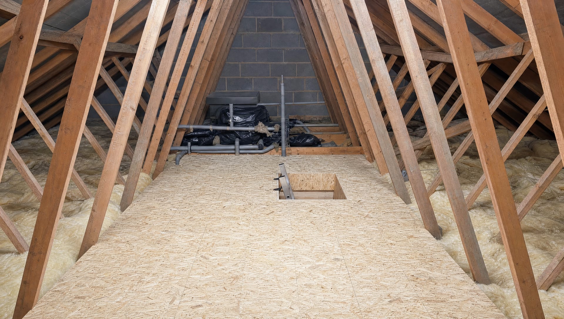 Loft boarding and lighting in Colchester